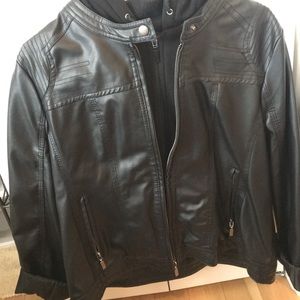 BRAND NEW Women leather black jacket !!